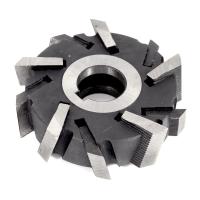 Фреза трехсторонняя 100х28х27 Z=10 со вставными рифлеными ножами Р6М5 ГОСТ 1669-78