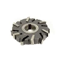 Фреза трехсторонняя 100х18х27 Z=12 со вставными рифлеными ножами Р6М5 ГОСТ 1669-78