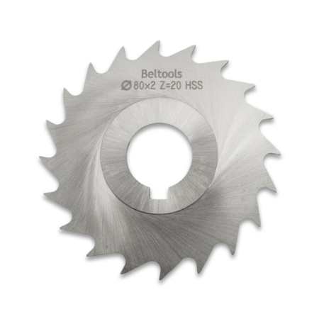 Фреза прорезная 80х2х22 Z=20 тип 3 со ступицей и ш/п HSS ГОСТ 2679-93 Beltools