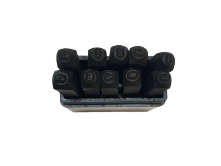 Клеймо цифровое 2 сталь 10 шт Клеймо цифровое 2 сталь 10 шт