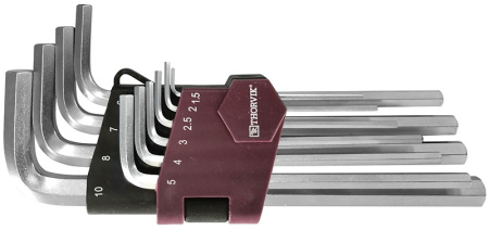 Набор ключей шестигранных 1,5-10 10 шт Thorvik