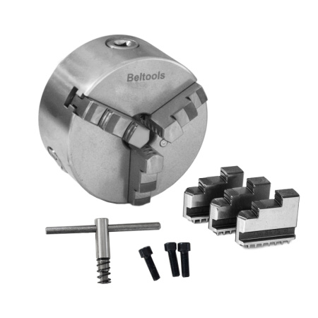 Патрон токарный 125-ПТ 3-x кулачковый (7100-0003П) К11 с обратными кулачками Beltools