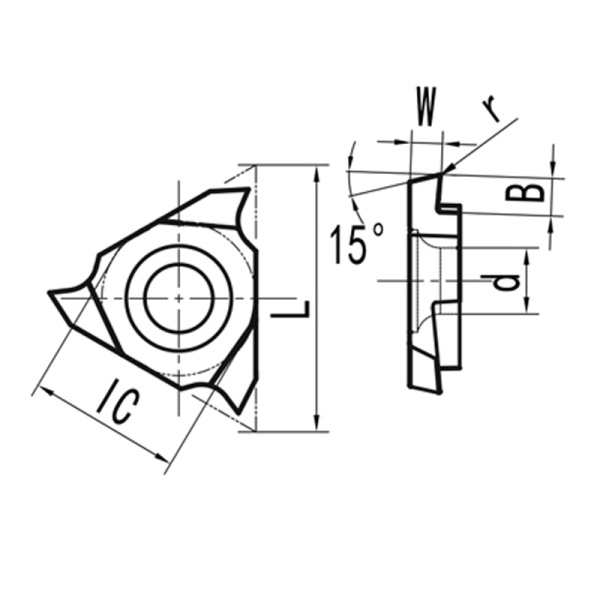 Пластина для отрезания левая TGF32L075-S15R N20 «Русский Инструмент» (РИ)