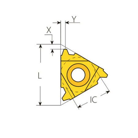 Пластина резьбовая внутренняя трапецеидальная резьба Tr 16IR2.0TR MP25T «Русский Инструмент» (РИ)