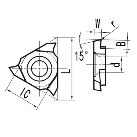 Пластина для отрезания левая TGF32L300-S15R MP20G «Русский Инструмент» (РИ) Пластина для отрезания левая TGF32L300-S15R MP20G «Русский Инструмент» (РИ)