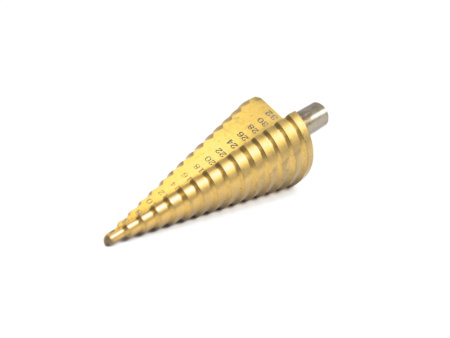 Сверло ступенчатое 4-32мм HSS износостойкое покрытие ц/х Beltools