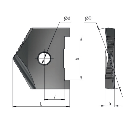 Сверло перовое (пластина) 36 Р6М5 по металлу 2000-1218 ГОСТ 25526-82 Beltools